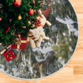 thumbnail image 5 of FMSHPON Northern Cardinal Bird Xmas Christmas Tree Skirt Stand Mat for Holiday Party Decoration Indoor Outdoor 36 inches, 5 of 6
