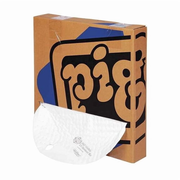 Pig Sorbent Pad, 7 gal, 22 in Dia., Oil, White, Polypropylene MAT4109