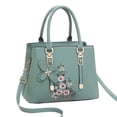 thumbnail image 4 of Bolso de hombro para mujer, bolso de mano, bolso de hombro, bolso de madre de gran capacidad, bolso de mano para mujer Verde, 4 of 9