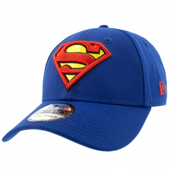 Superman Classic Emblem New Era 39Thirty Fitted Hat-Small/Medium