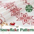 thumbnail image 2 of Christmas Shower Curtain White Snowflake on Red Shower Curtains for Bathroom Waterproof Fabric Winter Shower Curtain Happy New Year Xmas Decor Shower Curtain Set 72x72 Inches with Hooks, 2 of 6