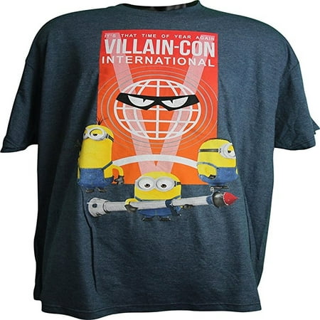 Despicable Me Minions Villain Con International Adult Men's T-Shirt (Large)