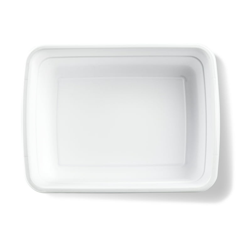 Sterilite Small Portable Rectangle Plastic 8 Qt Dish Pan Basin