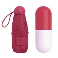 thumbnail image 1 of CSChome Parapluie Pliant avec Poignée Ronde Protection UV Imperméable Manuel Accessoire de Voyage, 1 of 7
