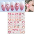 thumbnail image 4 of opvise Nail Sticker Self Adhesive Waterproof Eye-catching Love Heart Print Fingernail Sticker DIY Nail Art Gadget Birthday Gift, 4 of 8