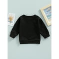 thumbnail image 4 of Bagilaanoe Toddler Baby Girl Boy Oversized Sweatshirt Long Sleeve Letter Print Pullover 6M 12M 18M 24M 3T Fall Tops, 4 of 8