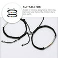 thumbnail image 3 of Shisuyan Braided Wrist Rope Silver Nylon 1 Pair 8.7x1.9in, 3 of 9