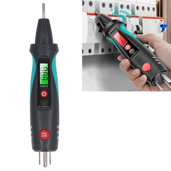 Electrical Tester, Durable Portable 200V-250AC Flashlight Lighting Line Digital Tester Wide Application Multifunctional for Electrical Maintenance