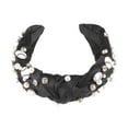 thumbnail image 5 of Unique Bargains 1 Pc Headband Faux Diamond Pearl Hair Accessories for Women Black, 5 of 5