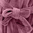 thumbnail image 5 of Terry Cloth Robes for Women Long Plush Bathrobe with Pockets Wrap Cozy Lounge Wear Hotel Spa Soft Comfortable Sleepwear Gift Purple, 5 of 8