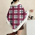 thumbnail image 4 of Miqool Flannel Poncho for Women Casual Blanket Warm TV Shawl Winter Coat Sweater Cape, 4 of 6