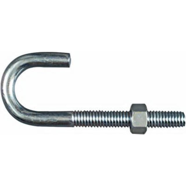 J-Bolt National Hardware de acero galvanizado, 3,75 cm de largo, 102 kg