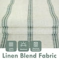 thumbnail image 3 of DriftAway Farmhouse Linen Blend Blackout Curtains for Bedroom Double Layers Striped Printed Linen Curtains Thermal Insulated Rod Pocket Back Tab for Living Room 2 Panels W52 x L108 Loden Green, 3 of 5