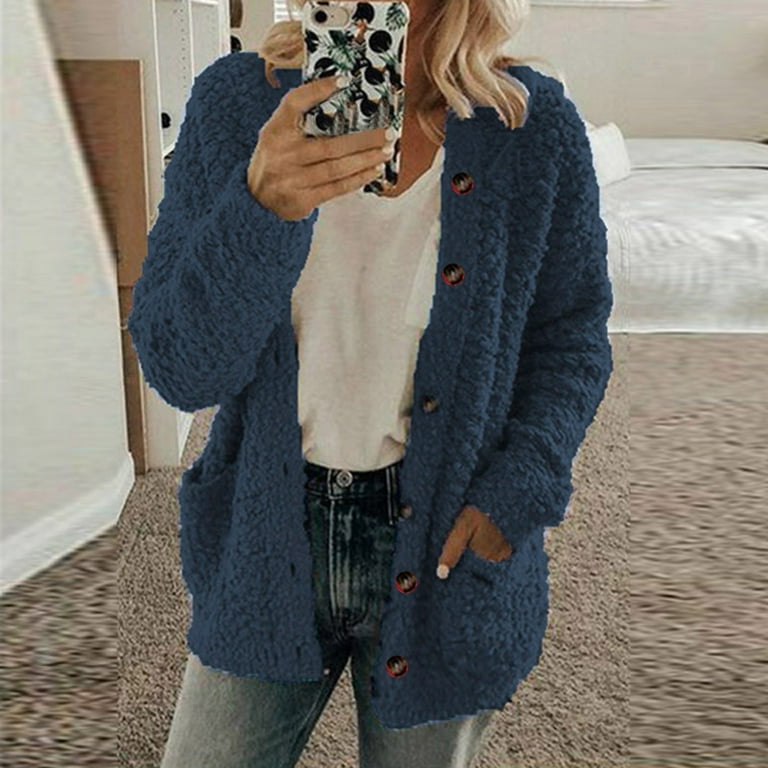 Fluffy sherpa cardigan 2025