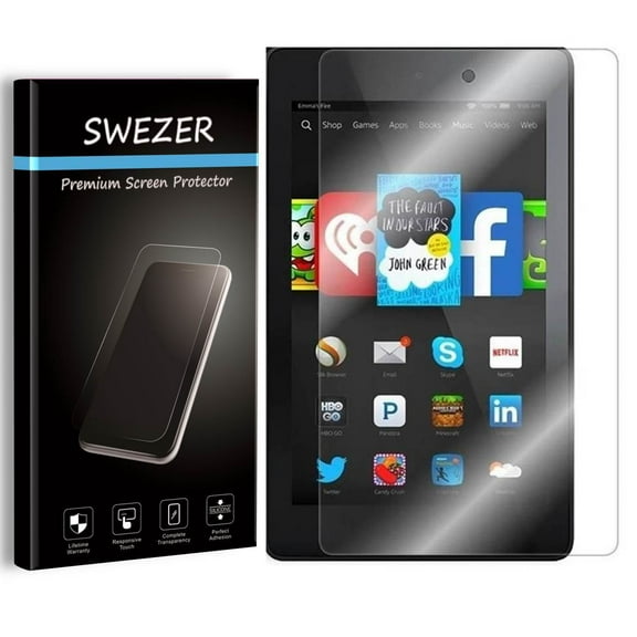 Amazon Kindle Fire HD 7 (4th Gen, 2014 Release) [2-Pack] SWEZER Tempered Glass Screen Protector, Anti-Scratch, Anti-Bubble, Anti-Chip Edge