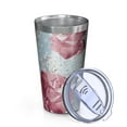 thumbnail image 2 of 16oz Tumblers Pioneer Flower Floral Print Pattern Stainless Steel Vacuum Insulated Double Wall Travel Tumbler Cups Mug with Lid and Straw,Cleaning Brush for Coffee,Tea, 2 of 4