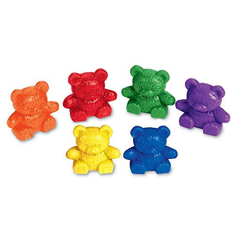 New Baby Bear Counters 72 count Assorted Colors BEARS ONLY little toys or crafts 