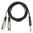 thumbnail image 1 of Stereo Sound Cable 3 Meter Dual XLR Female to 6.35mm 3 Pin Male Cable for Musical Instrument Mixer, 1 of 4