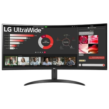 LG 34" Curved UltraWide™ WQHD HDR 10 100Hz Monitor - 34WR50QK-B