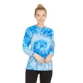 thumbnail image 5 of DARESAY Tie Dye Style Long Sleeve T-Shirt Men Women - Fun, Multi Color Tops, 5 of 6