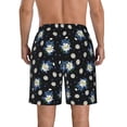 thumbnail image 3 of Naloa Daisies Flowers Men's Beach Shorts, Surfing shorts, Swim trunks, Quick Dry Swim Trunks for Surfing Beach Fun - Large, 3 of 9
