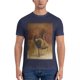 thumbnail image 1 of Camiseta clásica de algodón para hombre prenda de vestir de Zdzis?aw beksiyn ski color negro de verano, 1 of 7