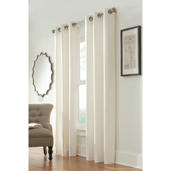 Plano Grommet Insulated Solid Curtain Panel 40" x 84" in Natural