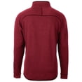 thumbnail image 3 of Men's Cutter & Buck Crimson Washington State Cougars Mainsail Sweater-Knit Half-Zip Pullover Jacket, 3 of 3