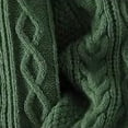 thumbnail image 5 of Babcutegg Big and Tall Mens Cable Knit Sweater Crew Neck Long Sleeve Loose Fit Warm Casual Comfy Sweaters Size 4XL, 5 of 7