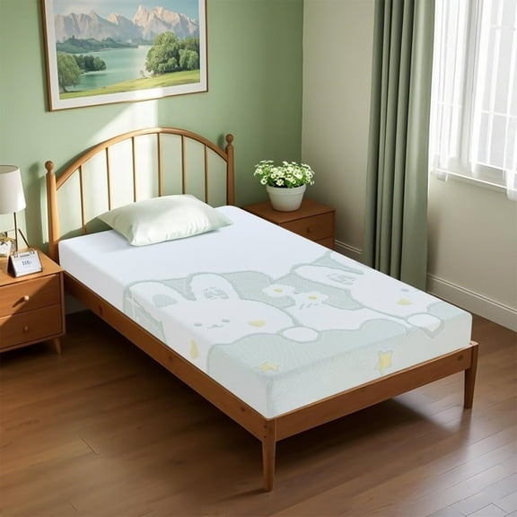 5 Inch Memory Foam Mattress [New Version], Twin, Fiberglass free, Medium Firm Feel, Zoned Pressure Relief, Certified Safe Foams & Fabric, Mattress in A Box