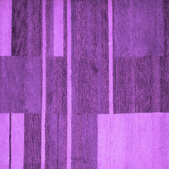 Ahgly Company Indoor Square Abstract Purple Contemporary Area Rugs, 3' Square