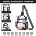 thumbnail image 5 of MoKo Clear Bag Stadium Approved with 5 Pockets & Adjustable Shoulder Strap for Concerts Festival Sports Events, 5 of 7