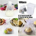 thumbnail image 3 of 100Pcs White Organza Gift Bags Wedding Party Favour Jewellery Candy Pouches, 3 of 4