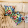 thumbnail image 2 of YST Floral Hummingbird Pillow Cover 22x22 Inch,Rustic Farmhouse Flowers Decorative Pillow Cover Retro Watercolor Colorful Irises Throw Pillow Cover,Country Garden Cushion Cover, 2 of 6
