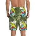thumbnail image 2 of Yiaed Surfing Dinosaur for Men's Soft Sleep Pajama Short Lounging Pajama Shorts-3X-Large, 2 of 8