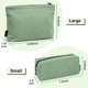 thumbnail image 3 of 2 pcs Bolsa de Cosméticos de Pana Estética Bolsa de Maquillaje Cosmetiquera para Maquillaje Neceser Mujer Portátil Cosméticos para Viajar Bolsas de Mujer (Verde), 3 of 4