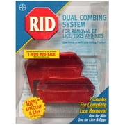 Rid: For The Removal of Lice, Eggs & Nits Dual Combing System, 2 ct