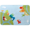 thumbnail image 2 of HABA Children's Room Decor Rug City Tour - Whimsical Soft Play Rug Measures 51.5" x 35.5", 2 of 2