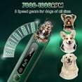 thumbnail image 4 of Dog Nail Grinder with LED Light, Professional 5-Speed Quiet Dog Nail Trimmer Low Noise-Safe Painless Nail Grooming & Smoothing for Small Medium Large Dog Breed，Green, 4 of 8