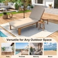 thumbnail image 3 of Chaise Longue d'Extérieur Réglable Chaise de Patio d'Extérieur Inclinable Chaise de Piscine avec Dossier Réglable pour Patio, au Bord de la Piscine Ou Plage, 3 of 5