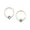 Green, variant on 1928 Jewelry 14K Gold Dipped Diamond Shape Crystal Hoop Stainless Steel Post Earrings (Pink)