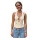 thumbnail image 1 of Top de verano para mujer con cuello halter, estilo bohemio, escote pronunciado, sin mangas, espalda descubierta, corte ajustado, ideal para fiestas y uso diario., 1 of 9