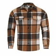 thumbnail image 4 of GXWEA Long Sleeve Shirts For Men Button Up Shirt Men Mens Flannel Shirts Long Sleeve Flannel Shirt For Men Casual Button Down Brushed Shirt L, 4 of 9