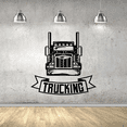 thumbnail image 2 of Trucking - Tractor Truck Jumbo Trucks Silhouette Trucking Business Vinyl Wall Art Wall Sticker Wall Decal Home Kids Room Study Room Boys Room Wall Décoration Design Wall Décor Decal Size (10x8 inch), 2 of 3