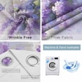 thumbnail image 6 of Blackout Curtains for Bedroom, Lavender Room Darkening Window Drapes for Living Room, Watercolor Purple White Floral Botanical Butterfly Thermal Insulated Grommet Curtains, 52x96 inch, 2 Panels, 6 of 9