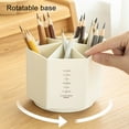 thumbnail image 4 of Boîte de Rangement Multifonctionnelle Grande Capacité Papeterie Porte-crayon Rotatif à 360 Degrés Fournitures de Bureau, 4 of 8