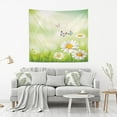 thumbnail image 6 of Butterfly Daisy Tapestry Wall Hanging Tapestries Happy Colorful Hippie Psychedelic Art Polyester Carpet Wall Decorative for Living Room Bedroom 60x40inch Home Decor Gifts, 6 of 7