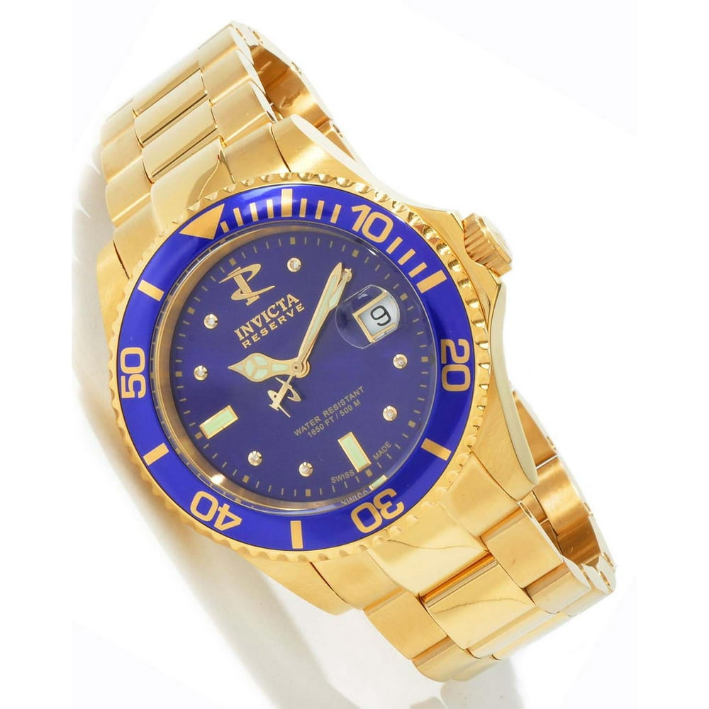 Invicta - Invicta Men's 6867 Swiss Reserve 500 Meter WR Gold Plated