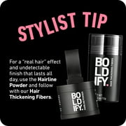 BOLDIFY Root Touch Up Powder مع فرشاة ، يغطي الشعر الرقيق والأشعة ، مقاوم للماء ، بني متوسط ، 4 جم