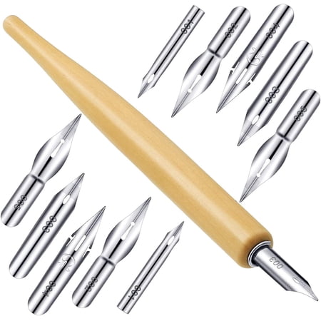 11 Pieces Comic Pen Nib Set, G-Pen Nib Stainless Steel Comic Pen Nib ...